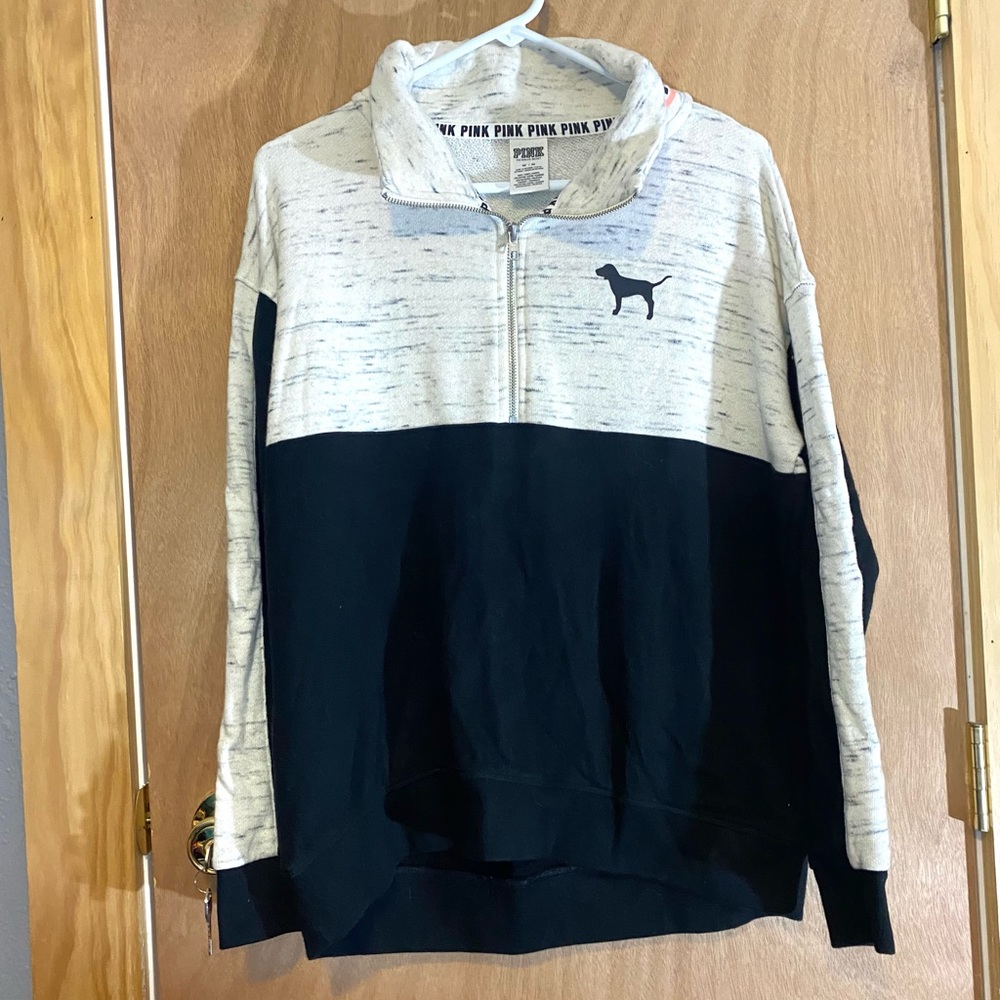 VS PINK Quarter Zip Sweatshirt size M